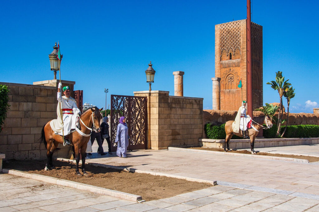 Entrada do Mausoleu do rei de Marrocos